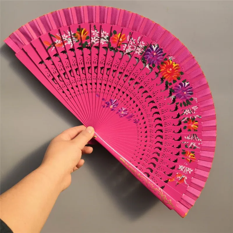 

Веер деревянный двусторонний, 23 см, с принтом дельфинов, гладкий складной веер