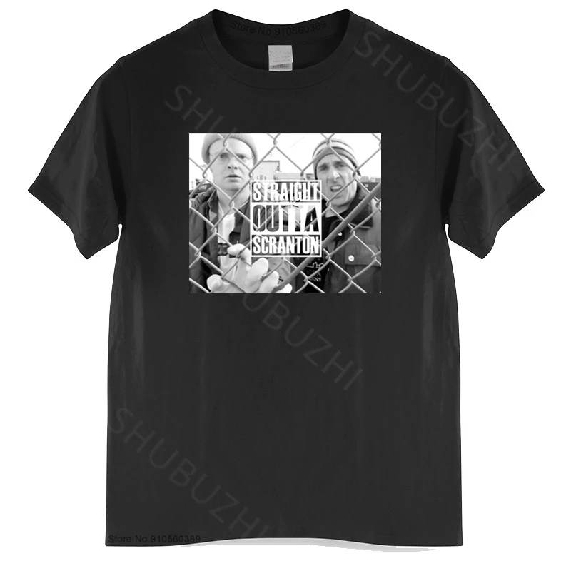 

Футболка Scranton с надписью The Office Dunder Mifflin Dwight Tv Show Scranton, мужская летняя футболка, мужские брендовые топы, футболки европейского размера