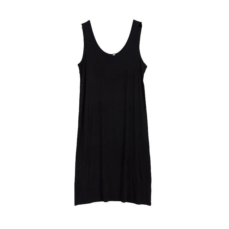 Sling Skirt Women's Nightgown 2021 Summer Vest Skirt 40s Modal Black Dress Nightdress Homewear Sleep Tops Sexy Nightwear