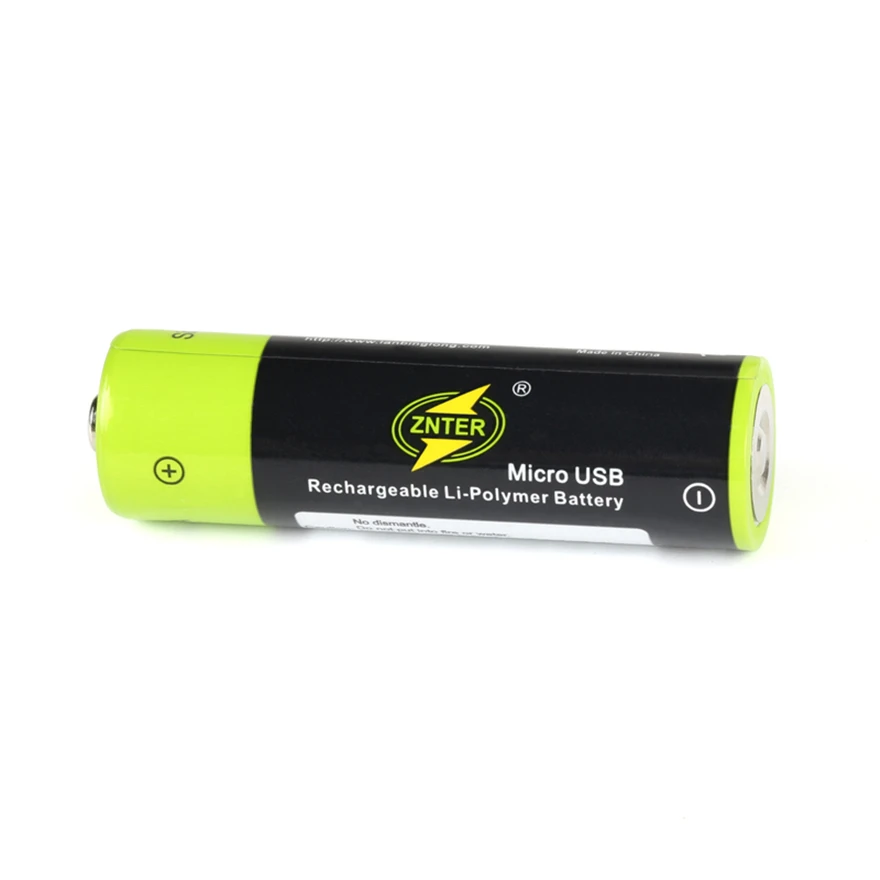1 шт./лот ZNTER 5 в 1700 мАч AA аккумулятор USB литий-полимерный быстрая зарядка через