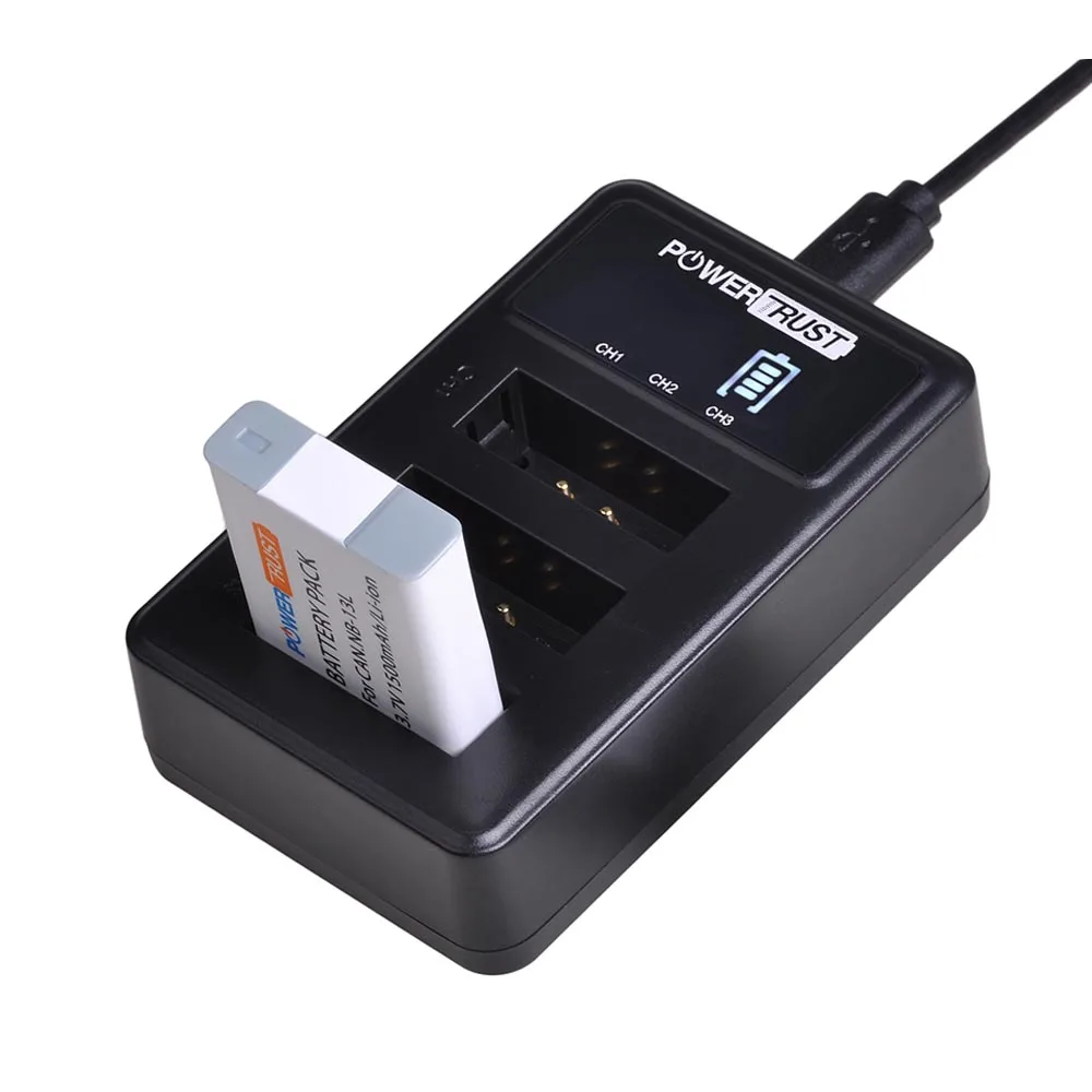 1Battery and Charger 3 шт. 1500 мАч NB-13L NB13L NB 13L батарея и зарядное устройство для Canon PowerShot G5X G7X G9X G7 X Mark II G9 X, SX620 SX720 SX730 - Цвет: 1Battery and Charger