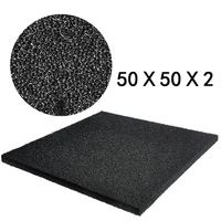 hot sale black aquarium bio filtration foam fish tank biochemical filter sponge pad light and softness design 50x50x2cm