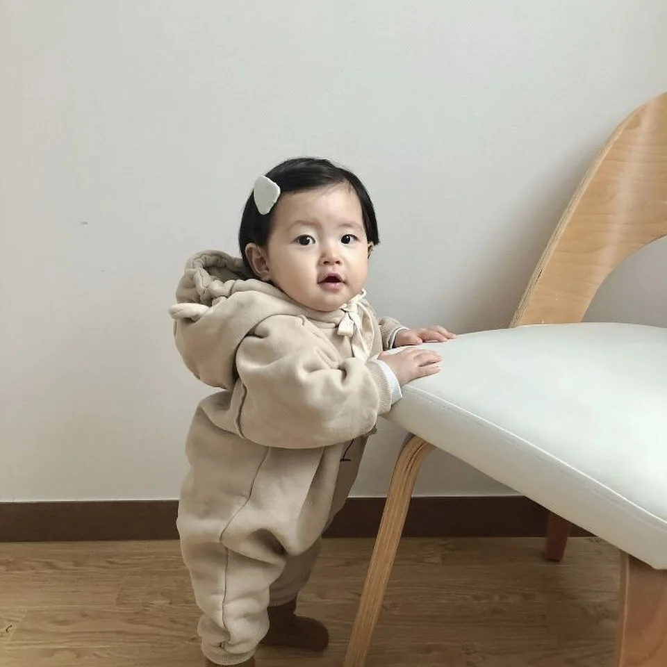 Ins/серые носки для малыша с медвежьими ушками повседневное Хлопковое платье