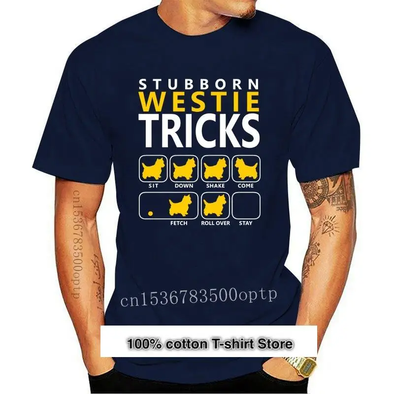 

Camiseta de манга corta para hombre y mujer, prenda de vestir, с принтом West Highland, White Terrier
