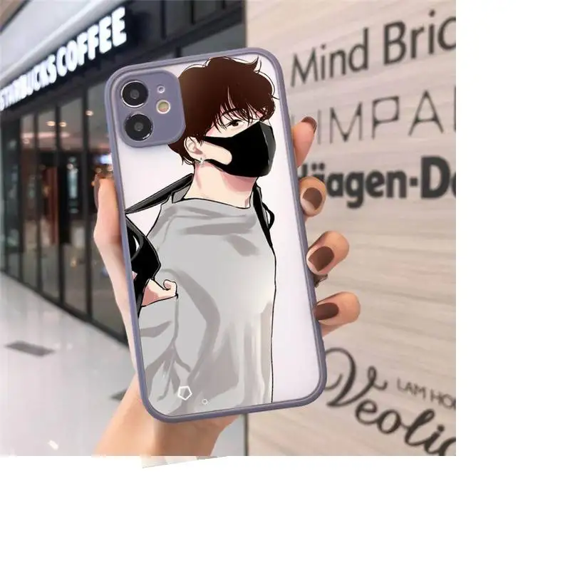 

Agust D Suga Cartoon cool comics Phone Cases Matte Transparent for iPhone 7 8 11 12 s mini pro X XS XR MAX Plus cover funda