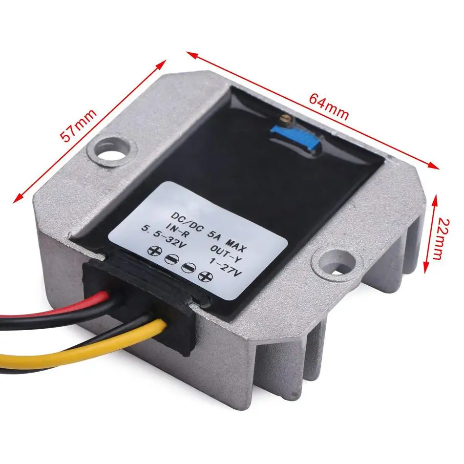 Регулятор 12 В водонепроницаемый Синхронный преобразователь DC-DC понижающий 5-32 до