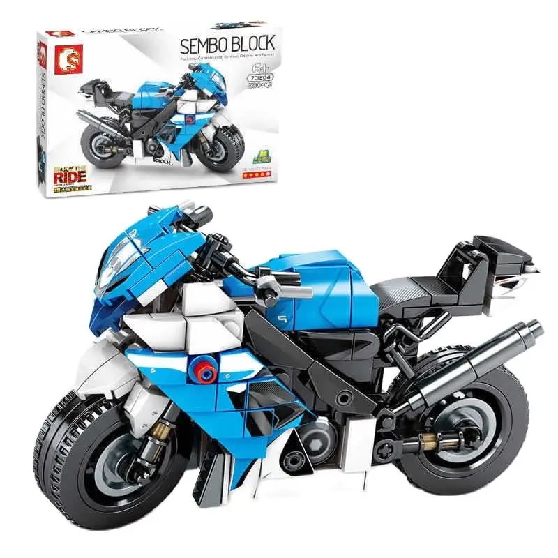 

Senbao 701202-04 мотоцикл lingmu GXR Yama моллюск полицейский автомобиль головоломка строительный блок для взрослых детей Игрушечная модель