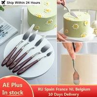 5pcs pastry spatula baking supplies stainless steel spatula palette knife cream smoothing knife scraper cake decorating tools