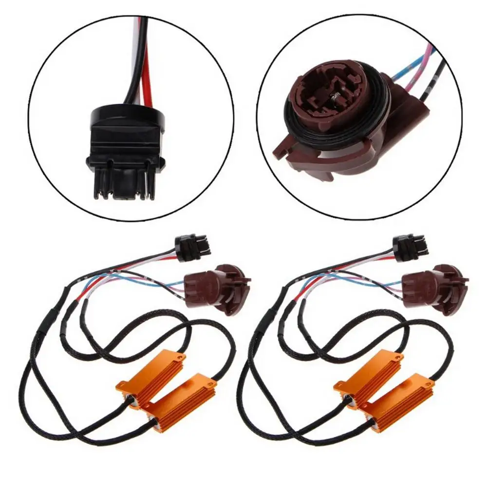 Автомобильный 3157 светодиодный декодер сопротивления синтетический материал