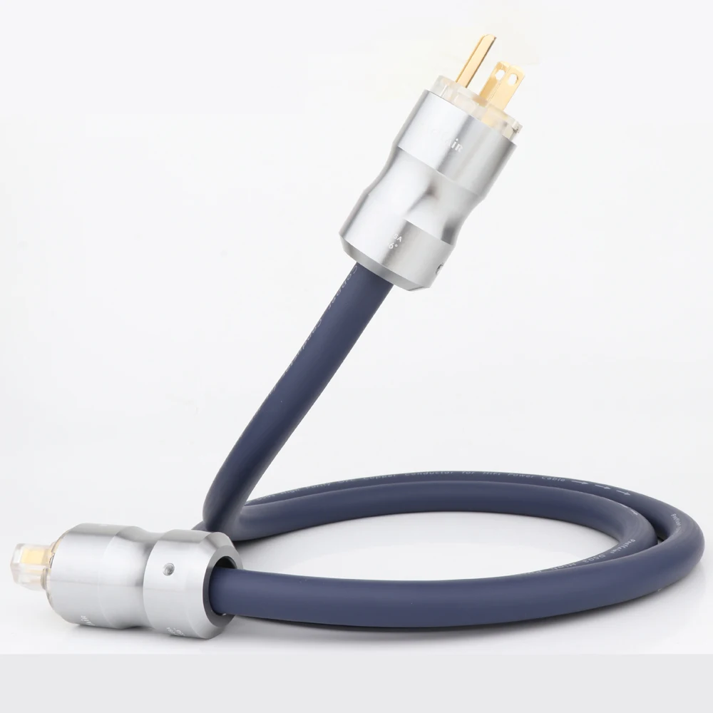 Hi End 7N медный силовой кабель SCHUKO с позолоченным штекером европейского стандарта