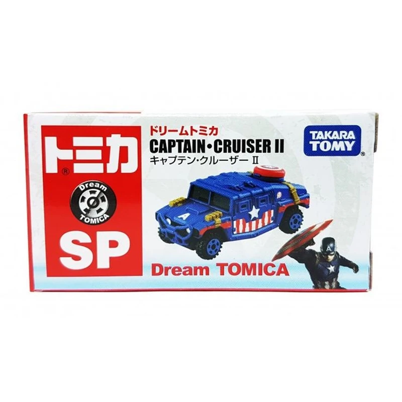 Takara Tomy мечта Tomica Капитан Америка крейсерская модель комплект с героями комиксов