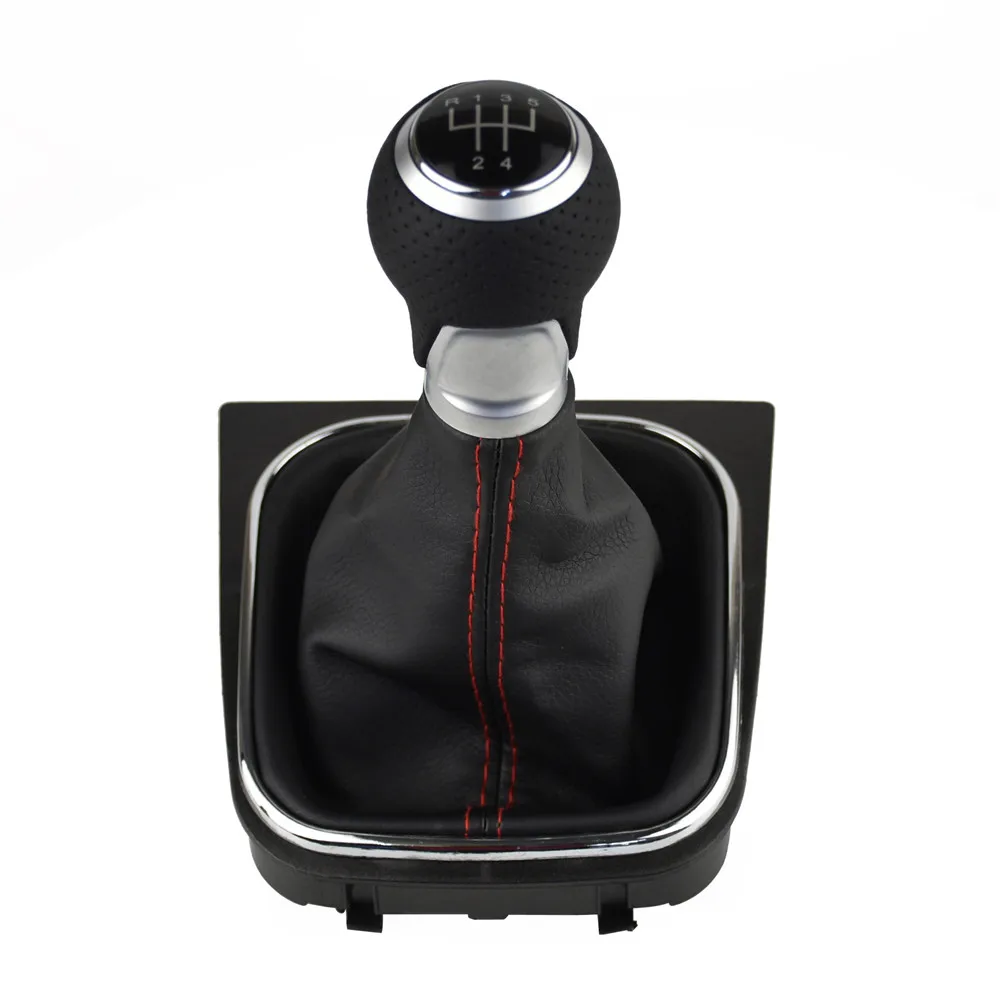 5 Speed Для V-W Volkswagen Golf 5/6 MK5/6 Scirocco(2009) Octavia 5/6 скорость Автомобильная липучка рычаг переключения ручного рычага переключения передач головка рукоятки - Название цвета: 5 Speed