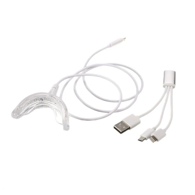 Портативный 16 светодиодный отбеливание зубов с usb-питанием порты для система
