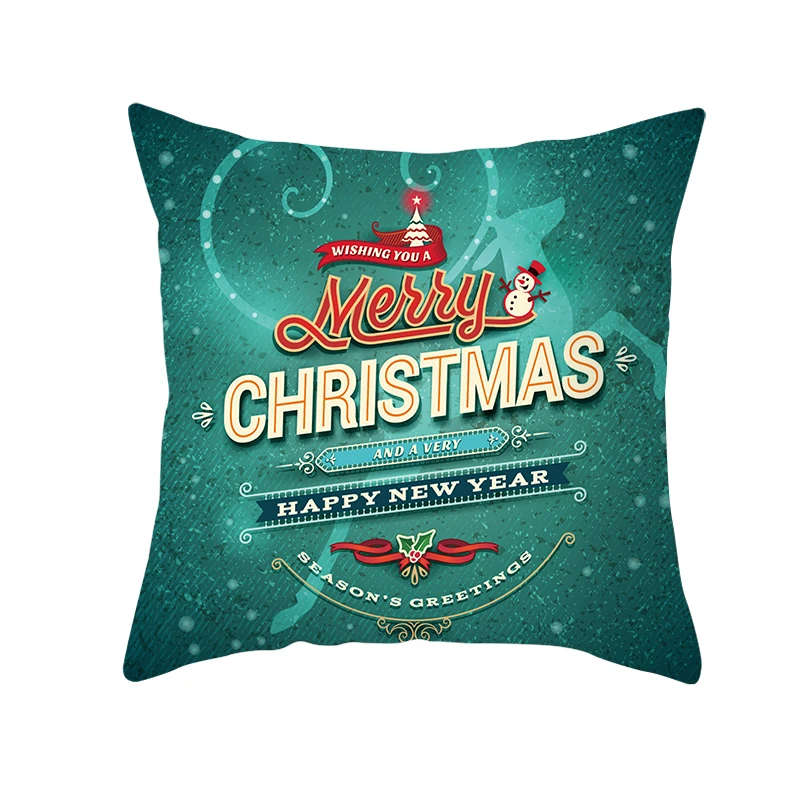 Рождественская декоративная подушка чехол для домашнего декора удобная Снежная