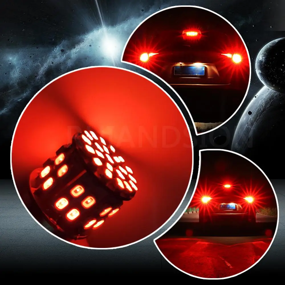 2X 1156 BA15S P21W BAU15S 1157 1206SMD 12 светодиодов Автомобильная Тормозная лампа В