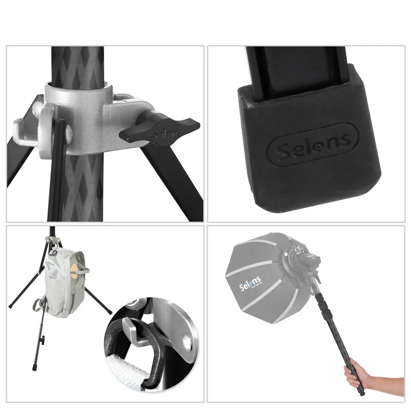 Штатив Selens для SLR камер профессиональный портативный монопод софтбокса со