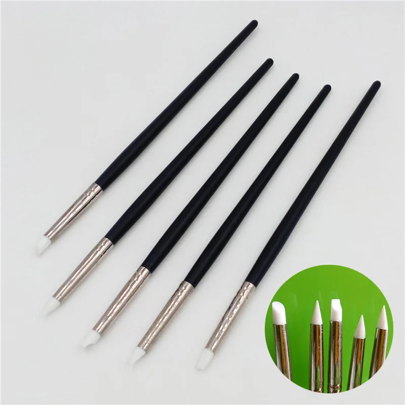 5 шт. кисточки для дизайна ногтей | Красота и здоровье