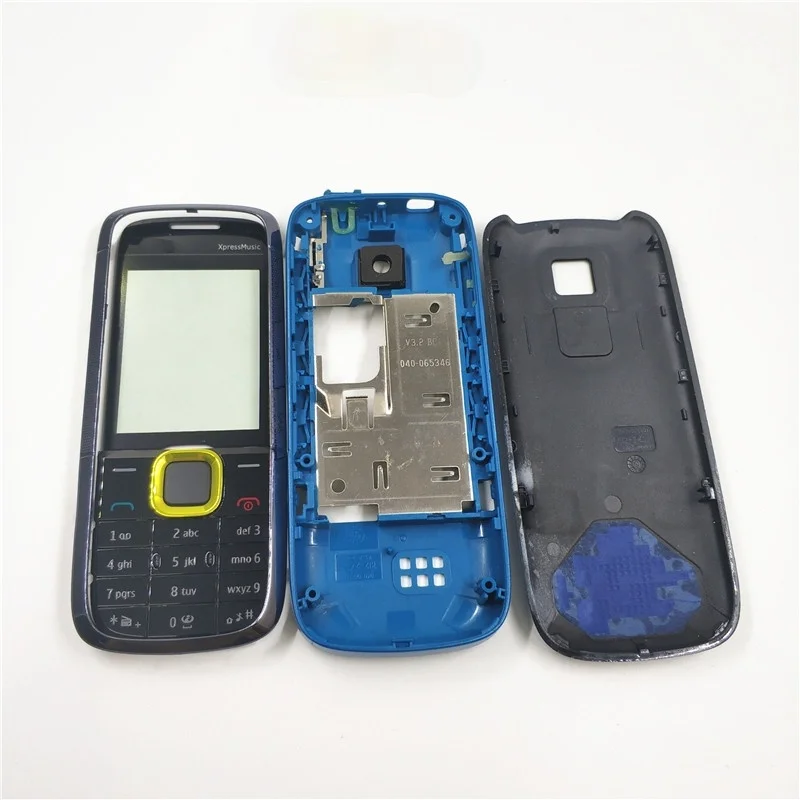 10 шт./лот полный корпус для Nokia 5130 + задняя крышка аккумулятора английская