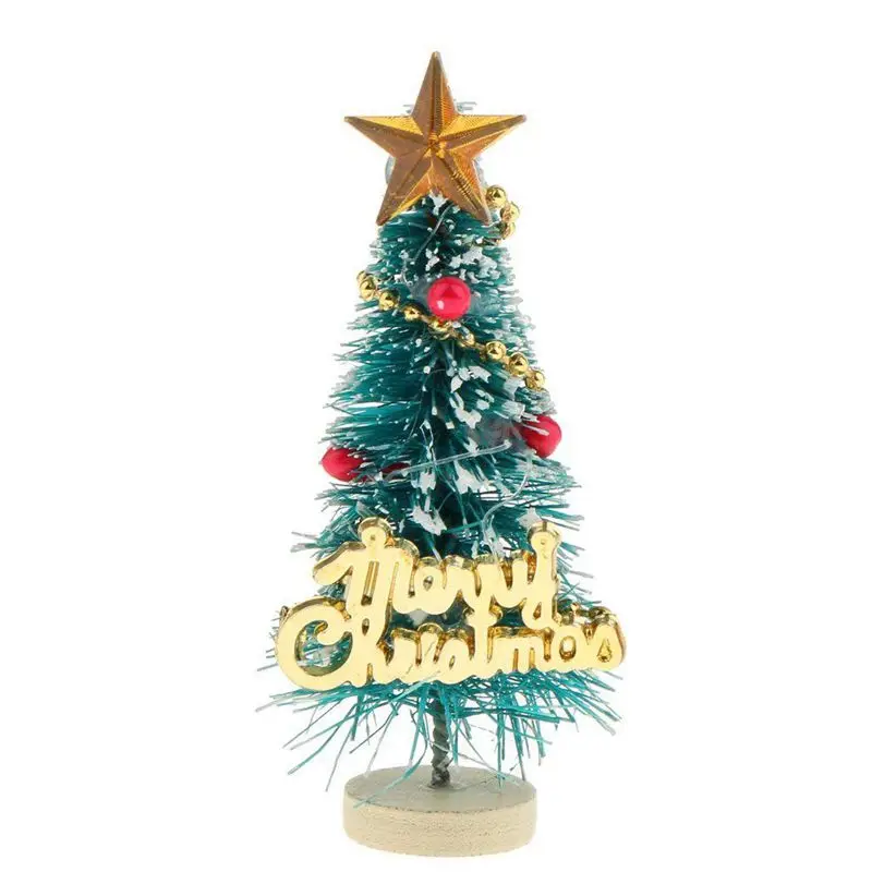 1: 12 миниатюрная Рождественская елка для кукольного домика с надписью Merry Christmas