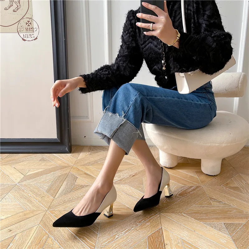 

Asumer 2021 Classic Dress Office Shoes Women Pumps Mixed Colors Crystal Simple Single Shoes High Heels Party Shoes Female
