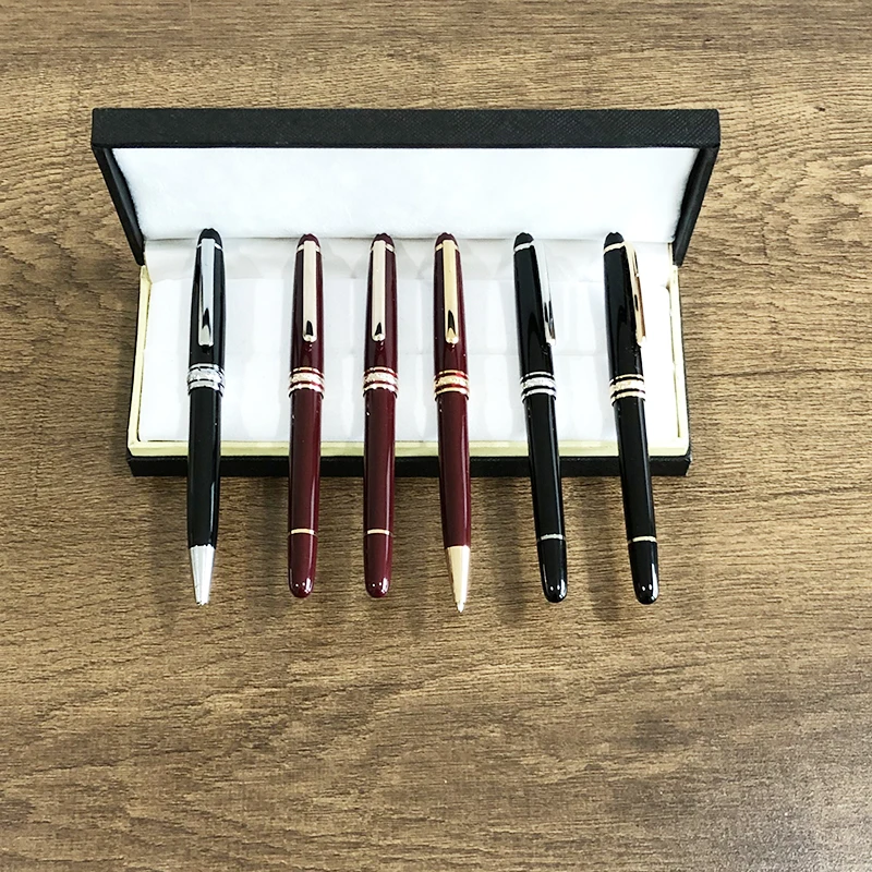 

Resin Rollerball Pen korean stationery 1 6 3 gel pens office supplies Black Silver Claret Ballpoint pen