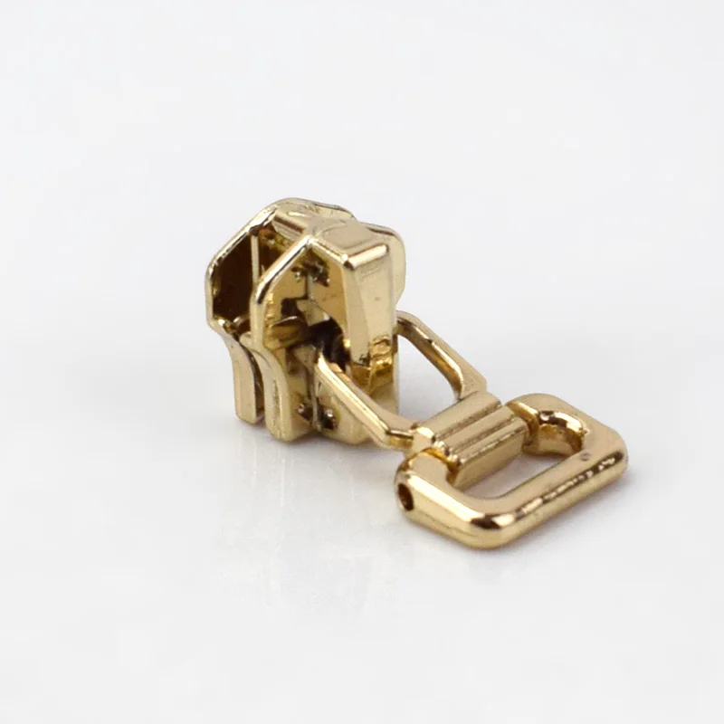 10/30/50pcs 5# Zipper Head Auto Lock Zipper Sliders for Metal Zipper Repair Kits DIY Sewing Accessories G3-3 - Цвет: gold