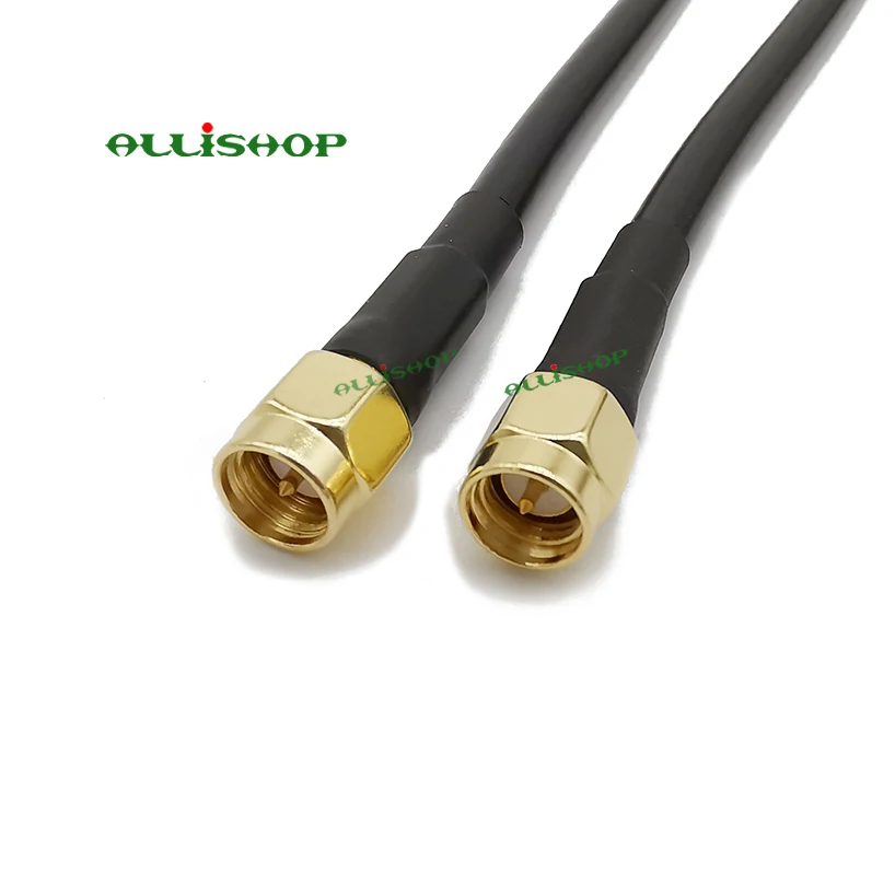 SMA штекер RF LMR200 свиной хвост с низкой потерей двойной экранированный