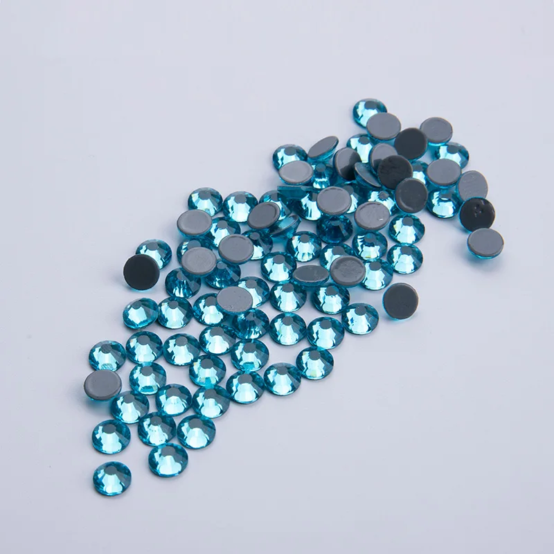 Стразы горячей фиксации искусственное аквамариновое стекло стразы для дизайна