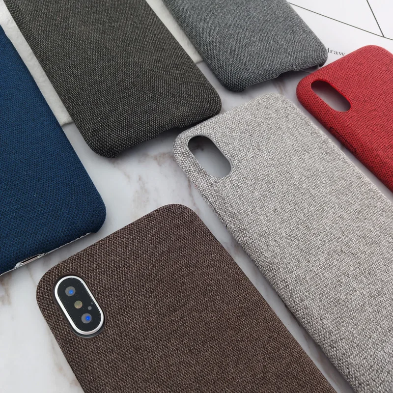 Cloth Phone Case For iPhone 7 8 Plus XS Max XR Ultra-thin Soft Silicone X MAX 6 6S Cover Cases Coque |