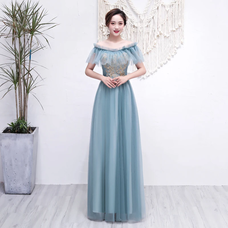 Junior Элегантные платья невесты длинное платье для свадебной вечеринки женщин vestido