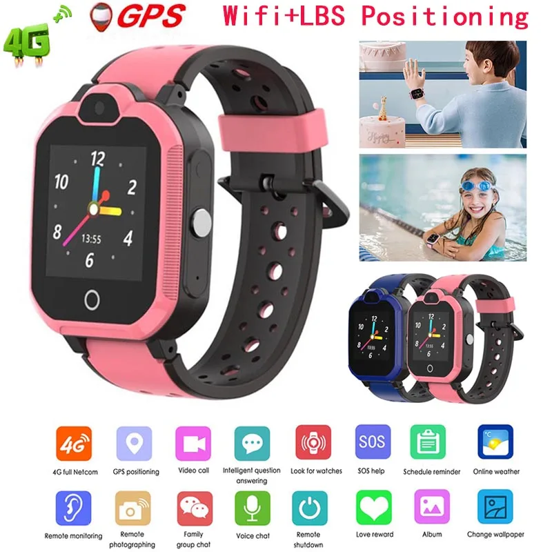 Смарт часы GPS Wifi LBS Детские умные детские для детей SOS поиск местоположения