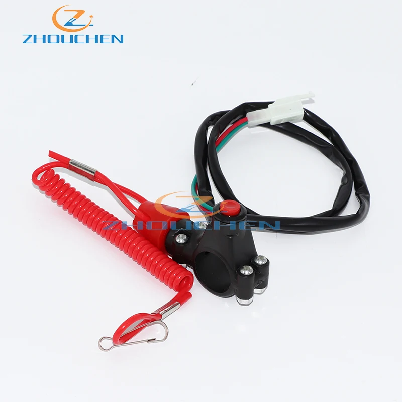 Off Tether Safety Stop Kill Switch Push Button For 2 Stroke Mini Moto Dirt ATV Quad 4 Wheeler Minimoto Pocket Bike | Автомобили и
