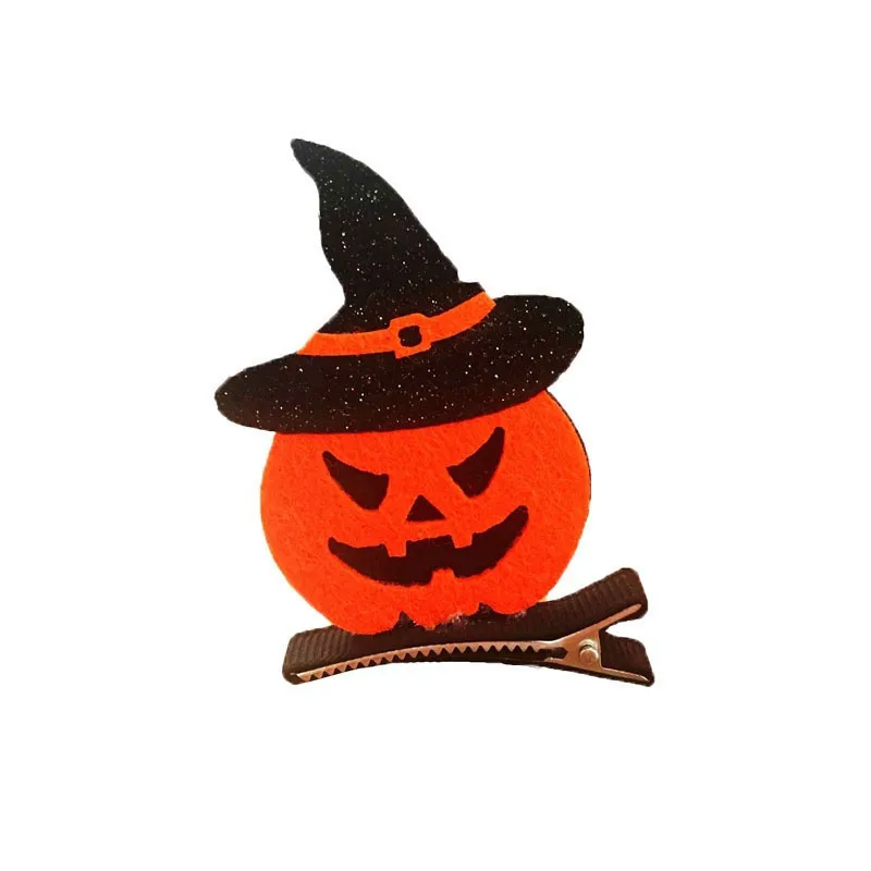 Креативные заколки для волос на Хэллоуин тыква луна призрак кошка шляпа заколка