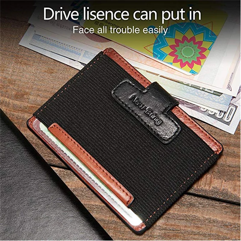 2020 маленький кожаный держатель для кредитных карт Мужской Компактный мини