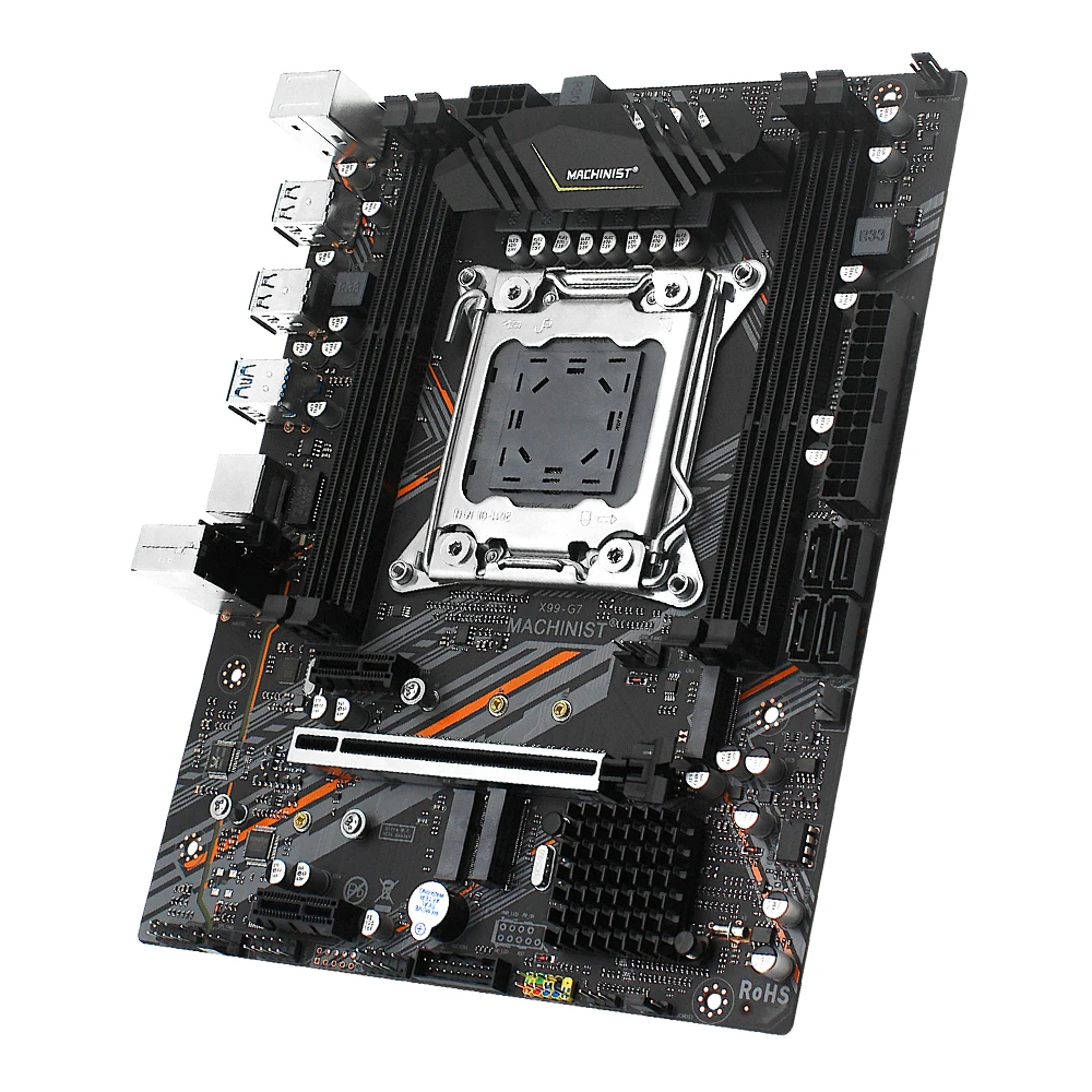 MACHINIST X99 LGA 2011-3 материнская плата M-ATX с M.2 NVME USB2.0 USB3.0 поддержка DDR3 ECC ram четыре канала