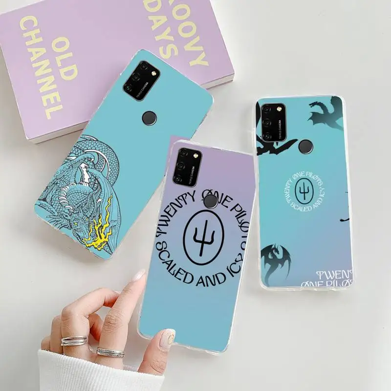 

Scaled And Icy Twenty One Pilots Phone Case For iphone 7 8 plus xs xr 11 12 mini 12 pro max Transparent nax fundas cover