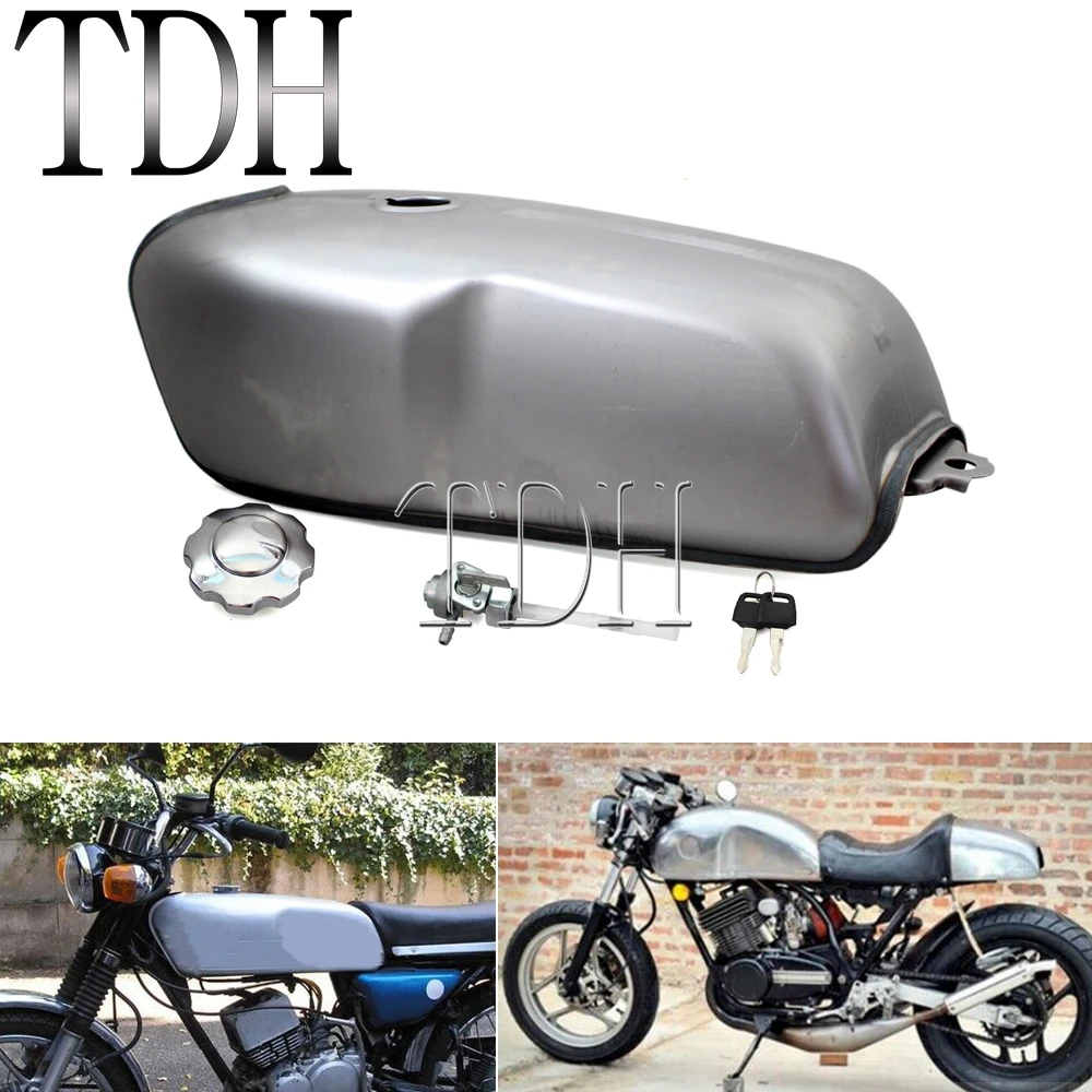 Ботинки в байкерском и винтажном стиле 9L/2 4 галлонов Топливный бак газа с ключом