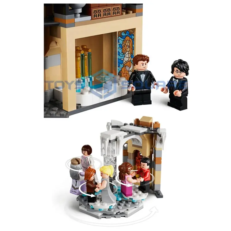 

The Clock Tower Model Building Blocks With Magic Movie Action Figures Bricks Set Gifts Educational Toys For Children