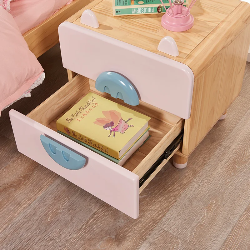 Шкафчики для сна из твердой древесины тумбочки хранения детей прикроватные