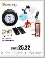 CNSPEED " 52 мм автомобиль Дым Лен Turbo Boost Gauge PSI/in. Hg с автоматическим регулируемым контроллером Boost Kit 1-30 PSI