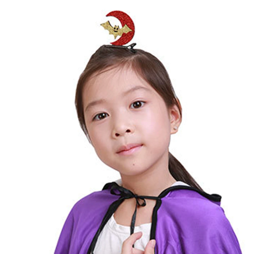 Милая миниатюрная заколка для волос на Хэллоуин девочек мультяшная шляпа с