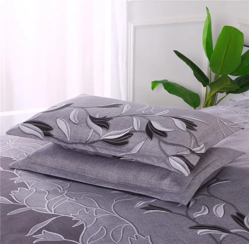 51 3 шт./компл. Европейский вышитые пододеяльник комплект наволочек EU/AU/US Размеры