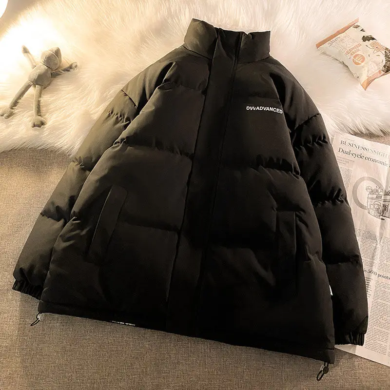 Cashmere cotton padded jacket men's winter couple fashion stand collar cotton padded jacket men's thickened jacket