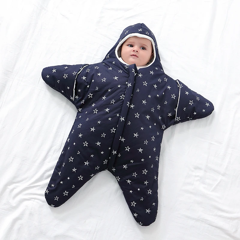

Soft Newborn Baby Wrap Blankets Winter Warm Sleeping Bag Envelope for Infant Sleepsack Cotton Thicken Cocoon for Baby 0-12 Month