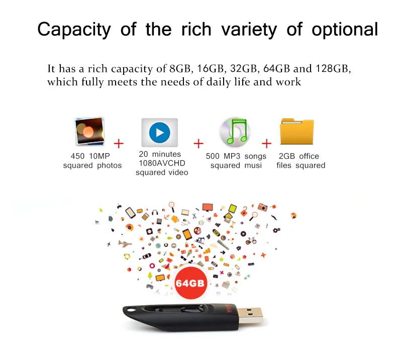 Двойной Флеш-накопитель SanDisk CZ48 USB флэш-накопитель USB 3,0 флэш-накопитель флэш-диск 128 Гб 64 ГБ 32 ГБ оперативной памяти, 16 Гб встроенной памяти, Макс 100 МБ/с. флешки черный U диска