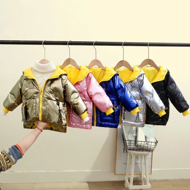 

Thickened Children's Down Jacket Winter Girls Hooded Kids Boys Clothing Coats Child White Duck Down Baby Jacket