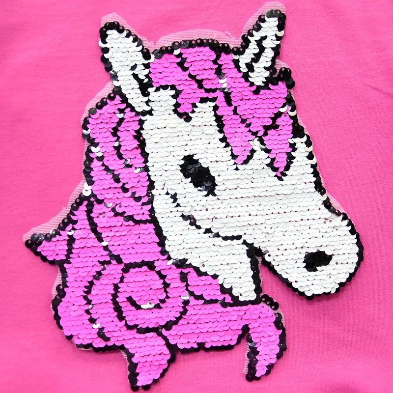 Платье с единорогом и блестками для девочек детское платье принцессы на день