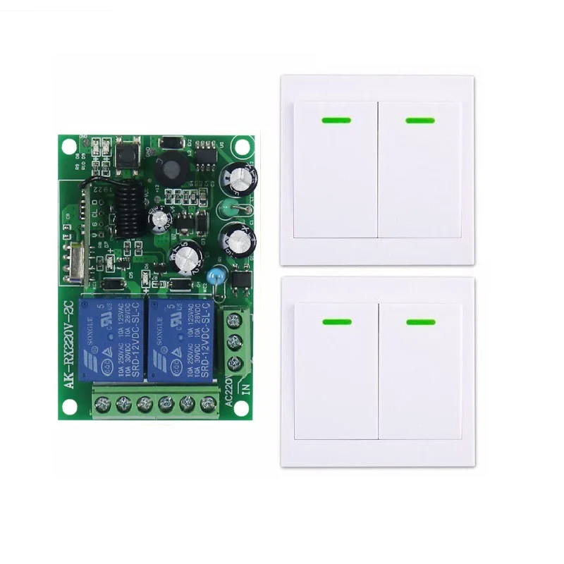 Беспроводной пульт дистанционного управления AC 85 в, 110 В, 220 В, 10 А, 2 канала, радиочастотный, новый круглый, может быть приклеен, фотоэлектрический, дверной, беспроводной, настенный переключатель Беспроводной пульт дистанционного управления AC 85 в, 110 В, 220 В, 10 А, 2 канала, радиочастотный, новый круглый, может быть приклеен, фотоэлектрический, дверной, беспроводной, настенный переключатель
