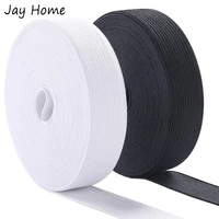 40mroll sewing elastic bands for knitting stitching stretch flat elastic cord wide braided elastic spools diy crafting tools