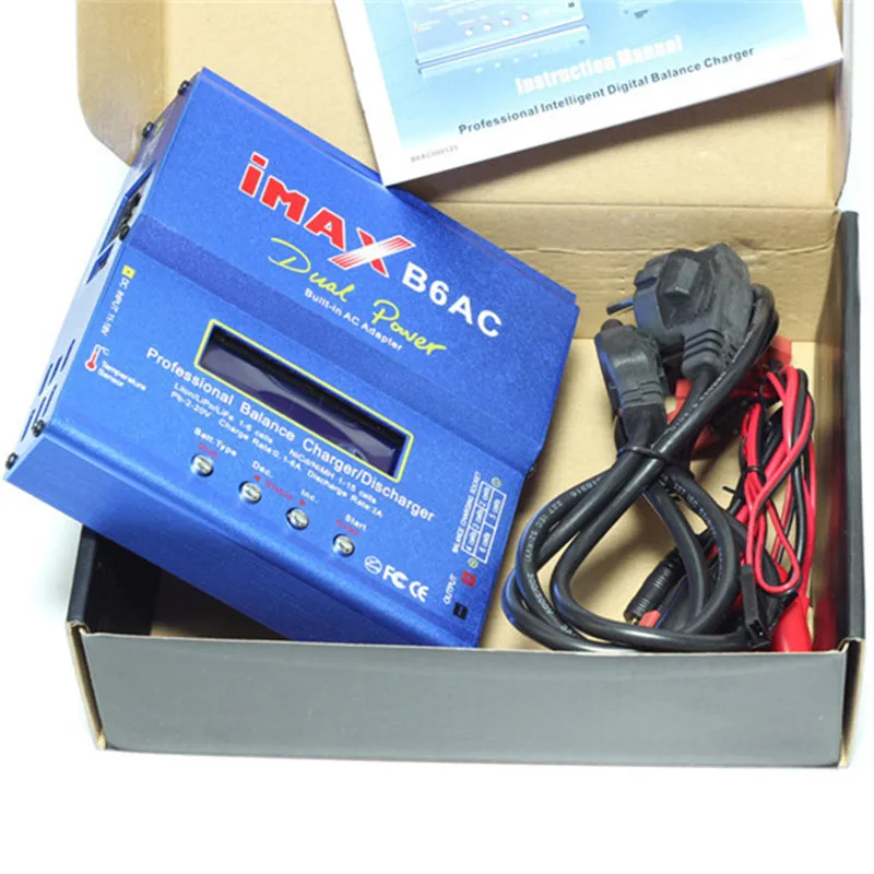 Балансирующее зарядное устройство 1S 3 7 V 6S 22 2 80W профессиональное iMAX B6 AC B6AC Lipo NiMH 3S
